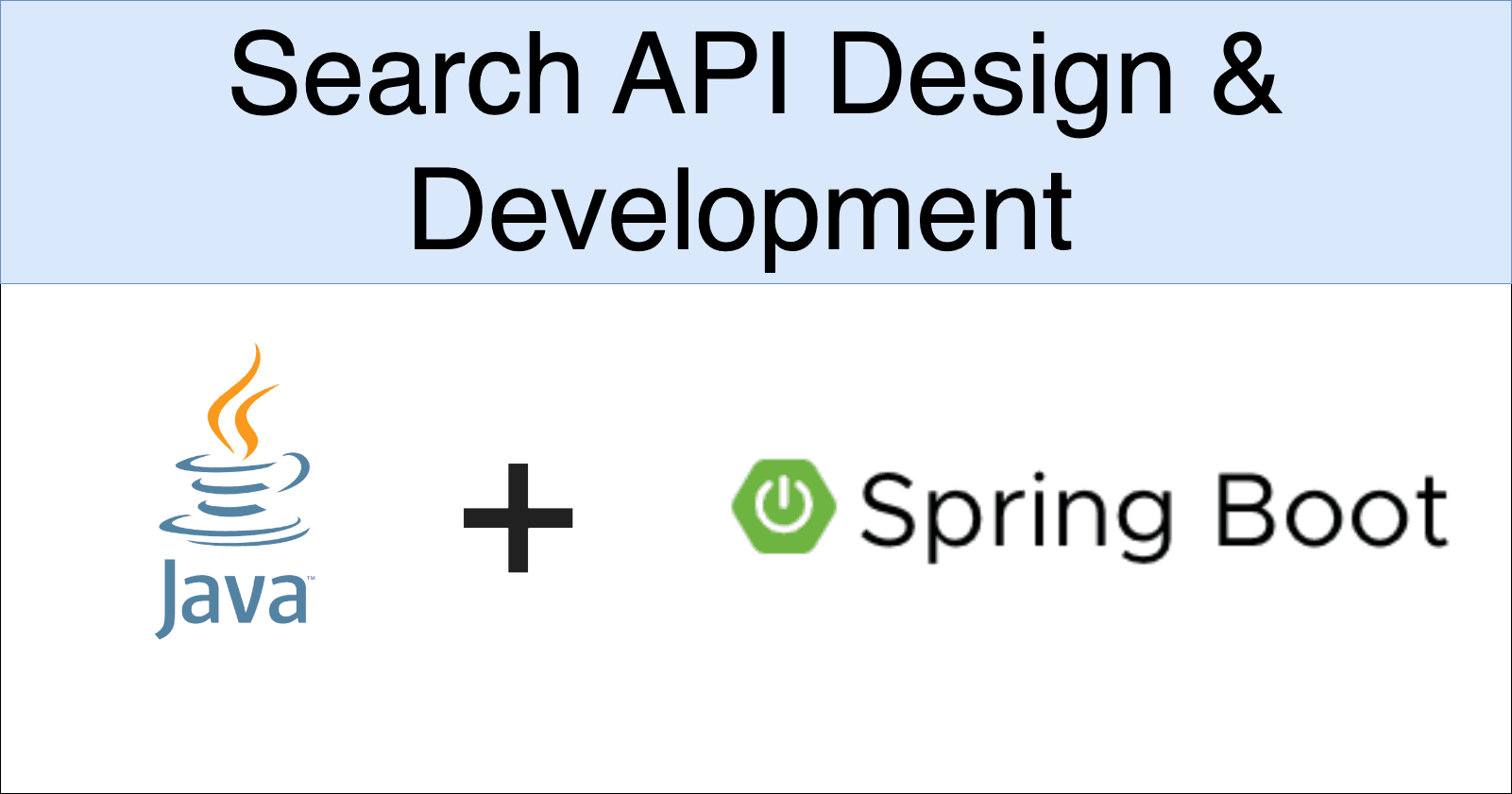 Designing and Developing a Search API with Spring Boot